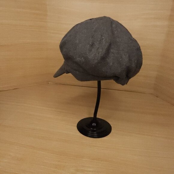 Newsboy Grey Wool Blend Hat Cap - Picture 3 of 6